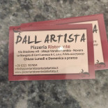 Pizzeria Dall'artista Carte