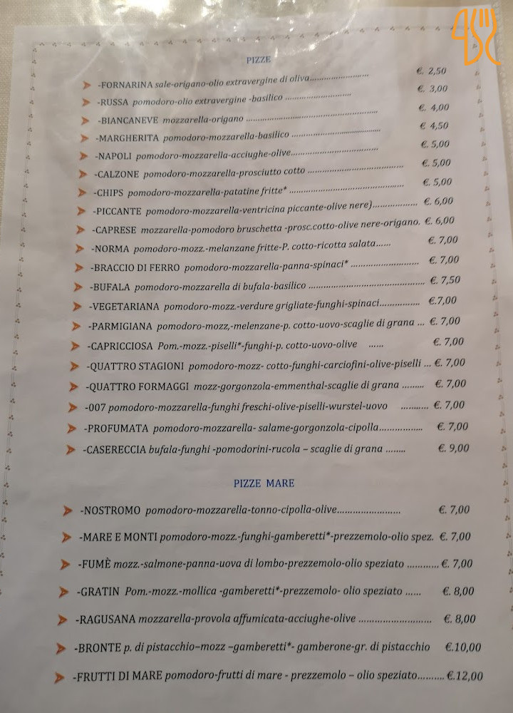 L'assiette Baroque Speisekarte