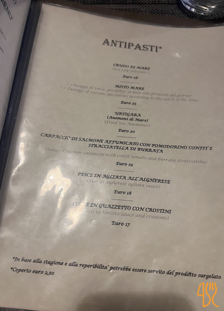 Trattoria Da Mirko Carta