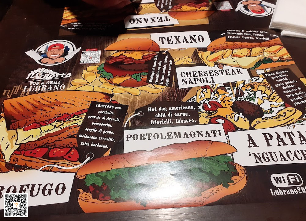 Casa Lubrano Il Grotto Burger Carta
