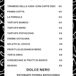 Dolce Nero Pizzeria Speisekarte