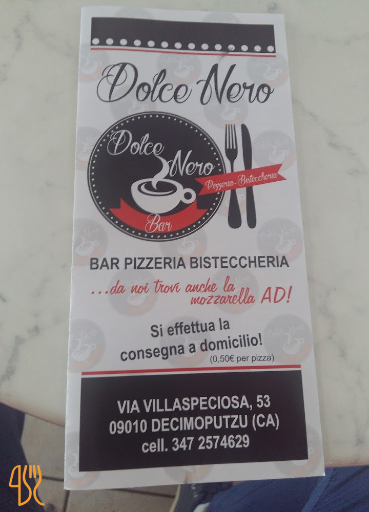 Dolce Nero Pizzeria Carte