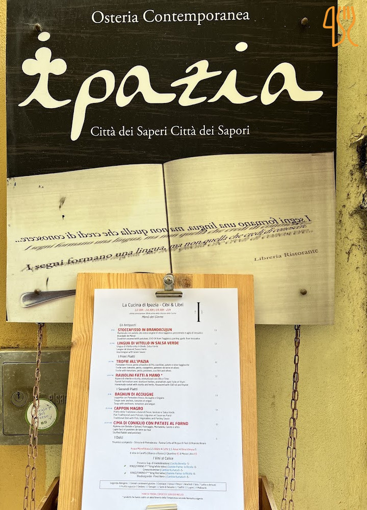 Ipazia Cibi E Libri Speisekarte