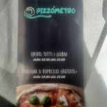 Pizzometro Speisekarte