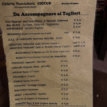 Osteria Enodivinus Prosciutteria Speisekarte