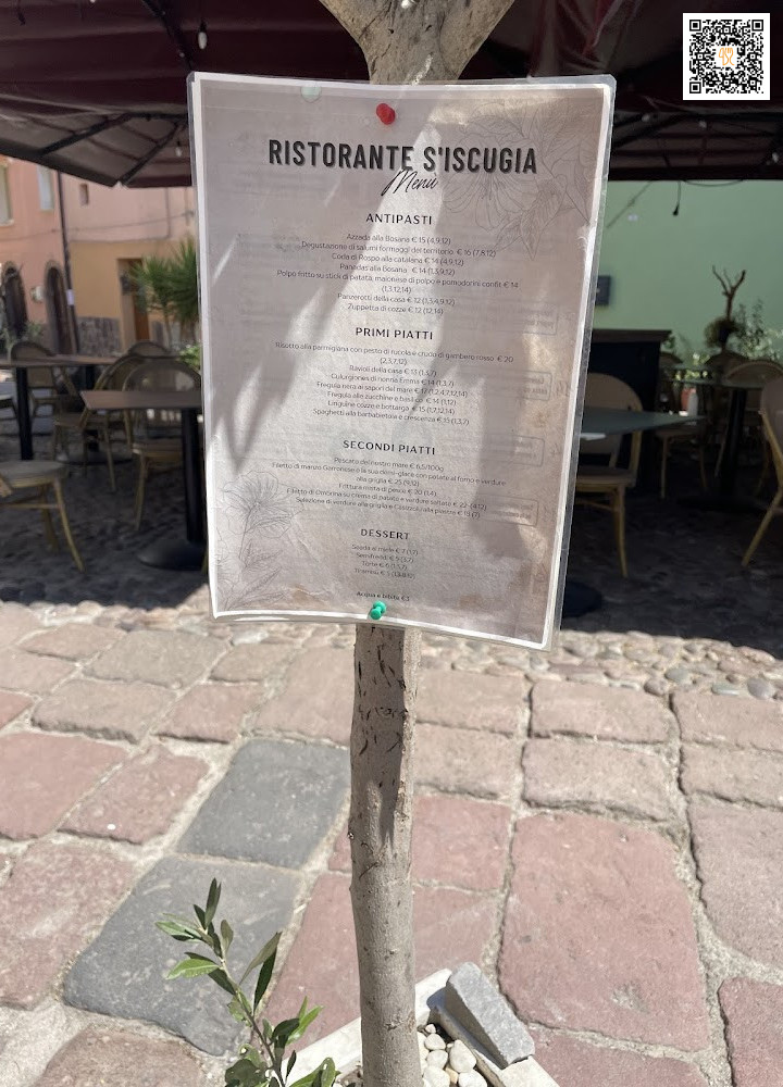 S'iscugia Speisekarte