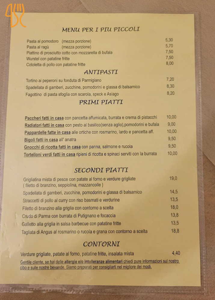 Pizzeria Pan E Vin Carta