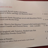 Crotto Del Sergente Speisekarte