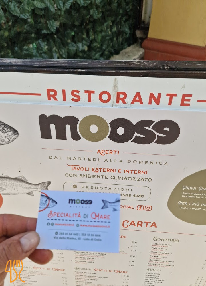 Moose Bistrot Di Pesce Fish Speisekarte