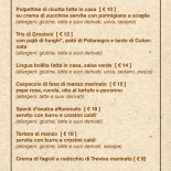 C'era Una Volta Speisekarte