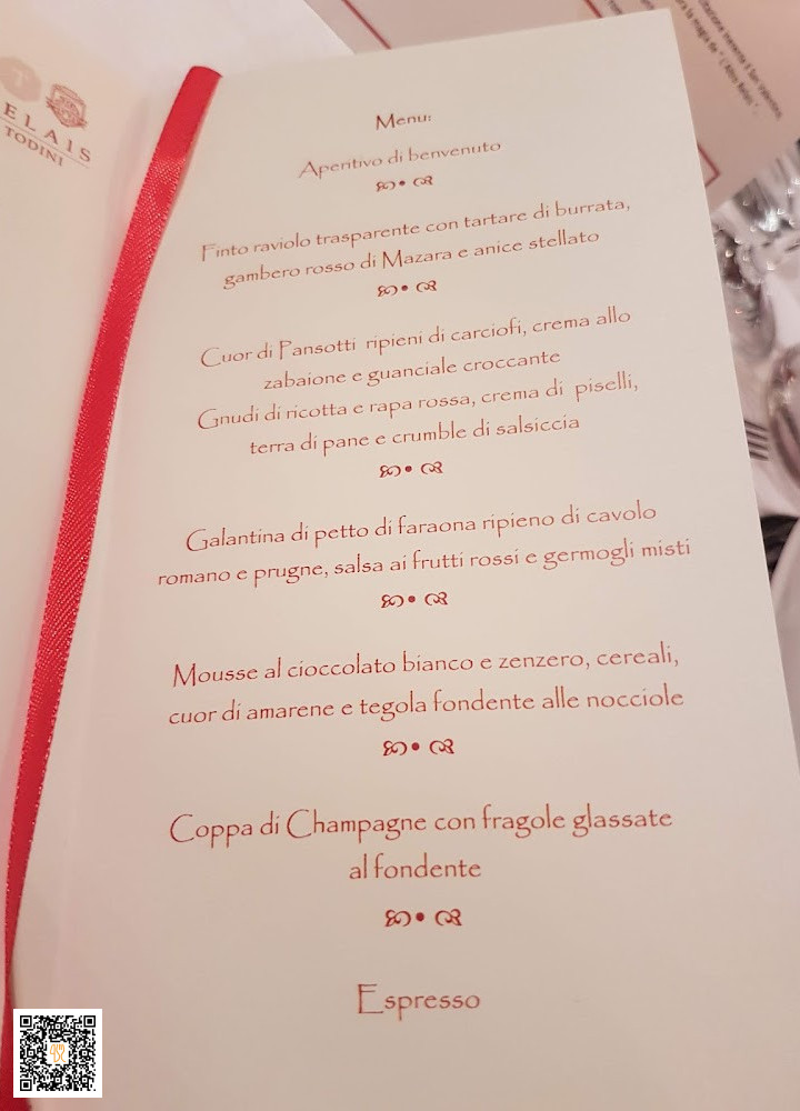 L'altro Relais Speisekarte