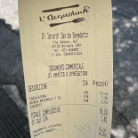 L'acquolina Pizzeria Carte