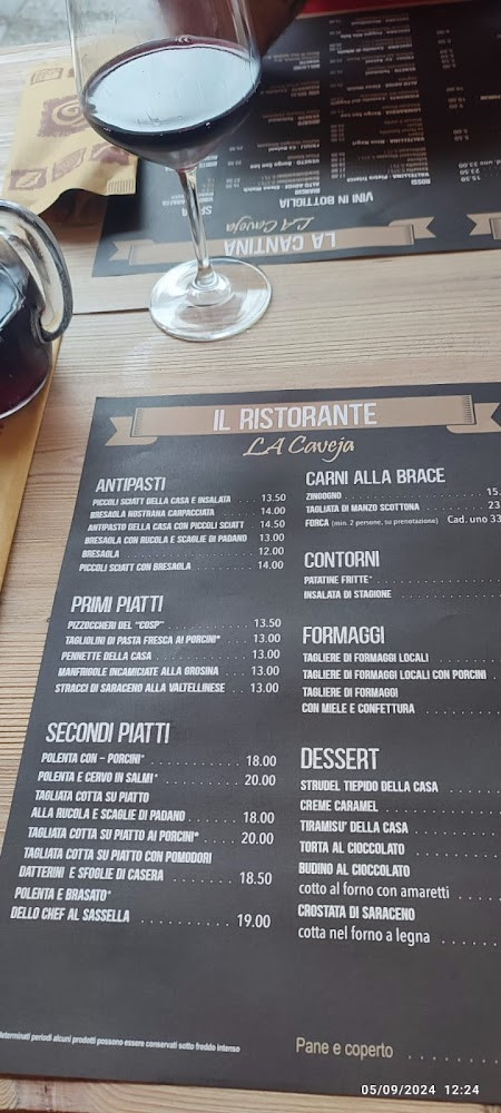La Caveja Carte