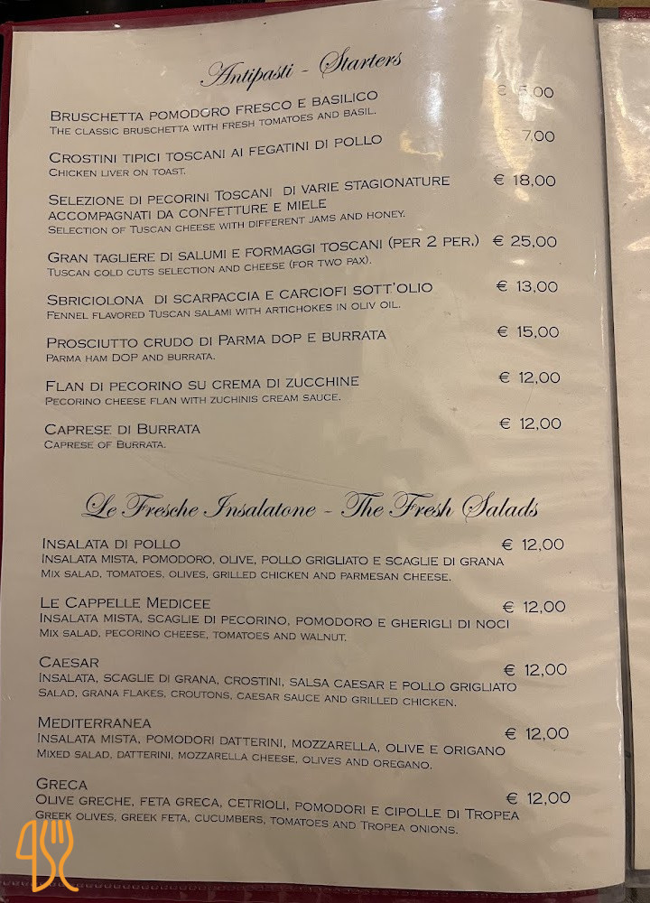 Le Cappelle Medicee Carte