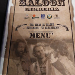 Saloon Speisekarte