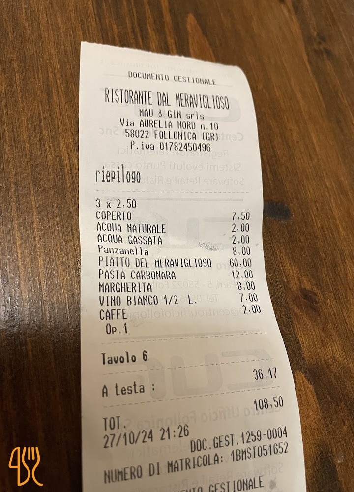 Dal Meraviglioso Carta