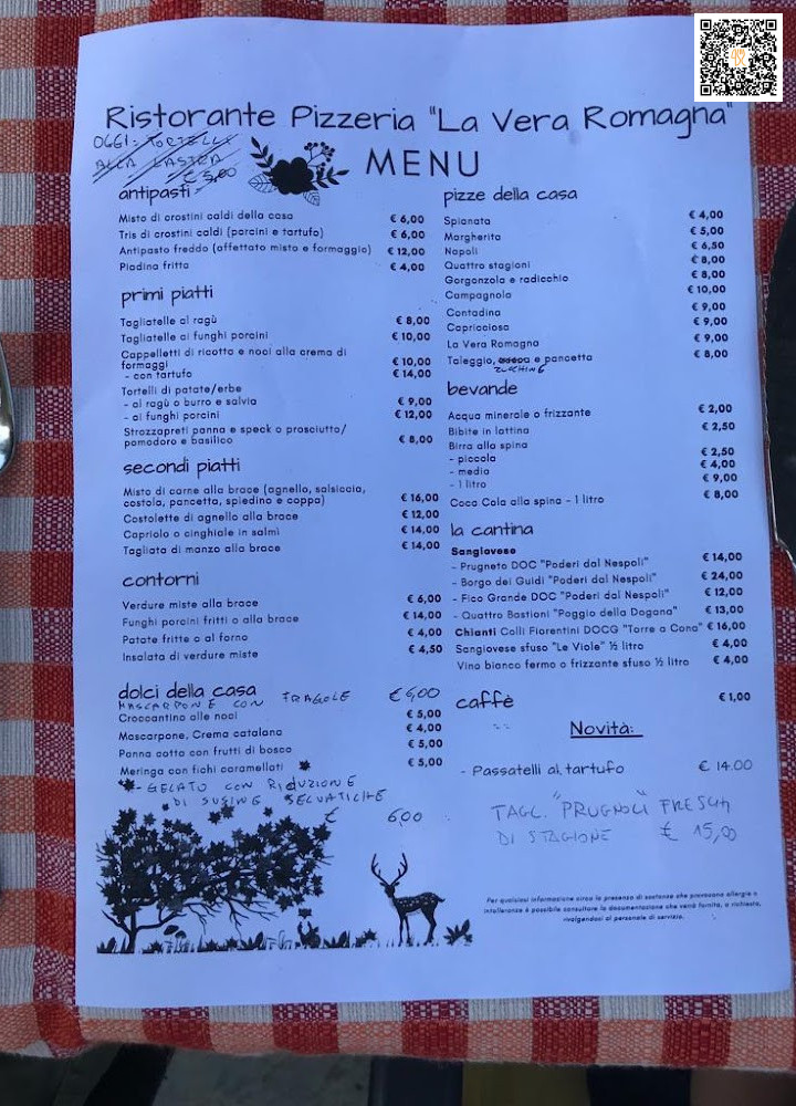 La Vera Romagna Carte