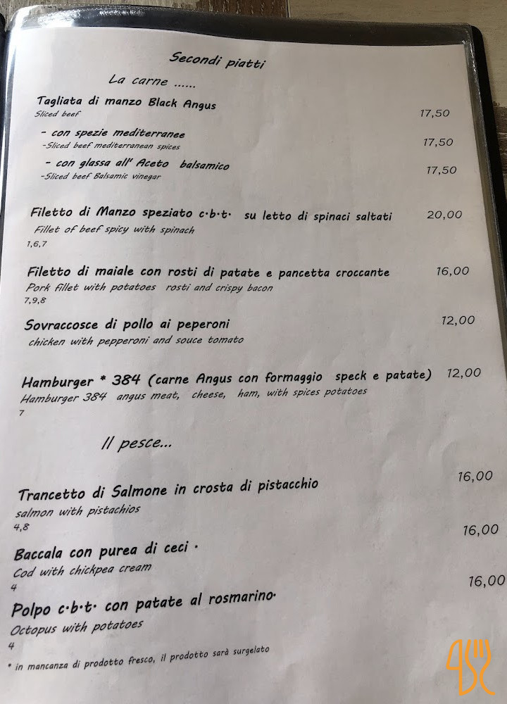 Al 384 Pizzeria Con Cucina Carta