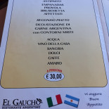 El Gaucho Argentino Carta