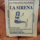 Pizzeria La Sirena Speisekarte