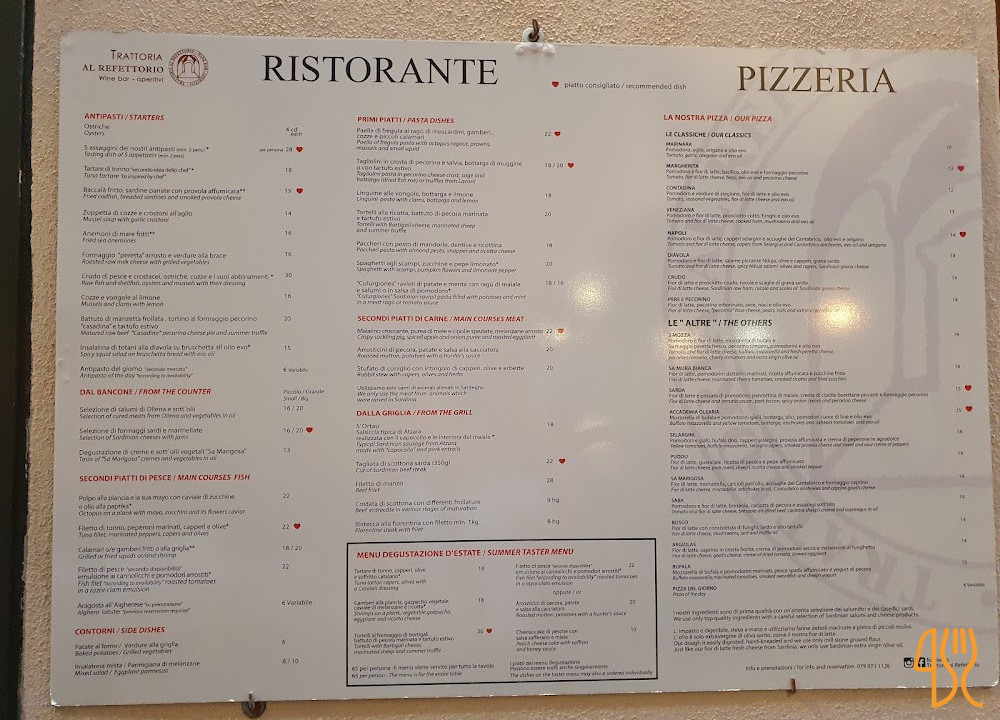 Al Refettorio Carta