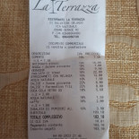 Pizzeria La Terrazza Carte