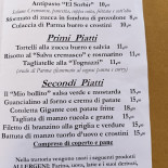 Trattoria El Sorbir Carte