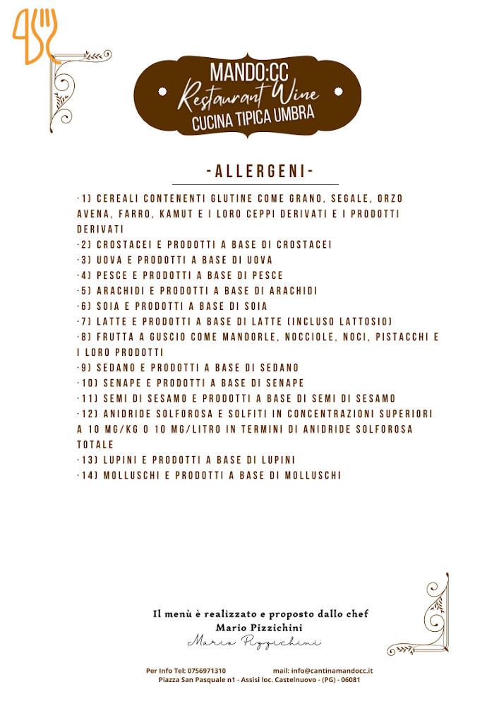 Cantina Mandocc Carte