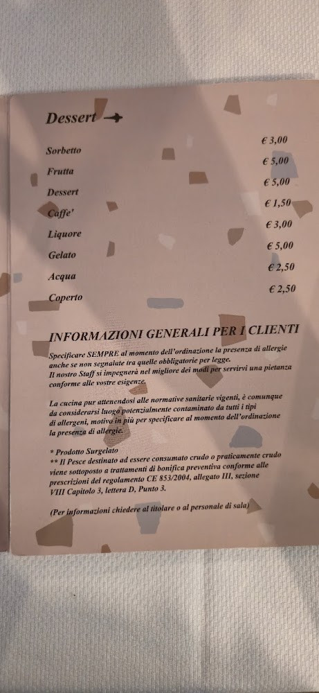 Osteria Al Duomo Carta
