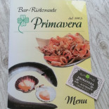 Primavera Cardápio