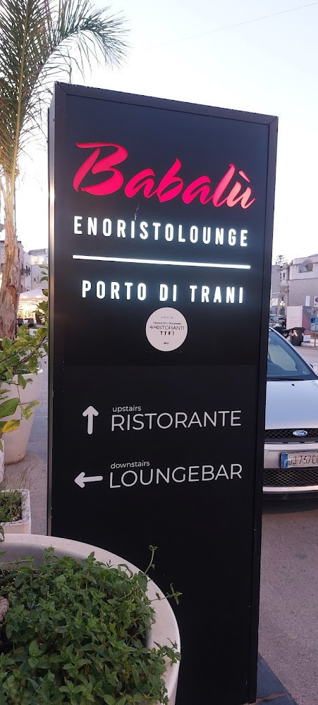 Babalù Menu
