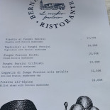 Bernardone Speisekarte