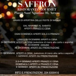 Saffron Speisekarte