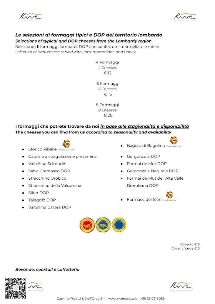 Rive Enoteca Carta