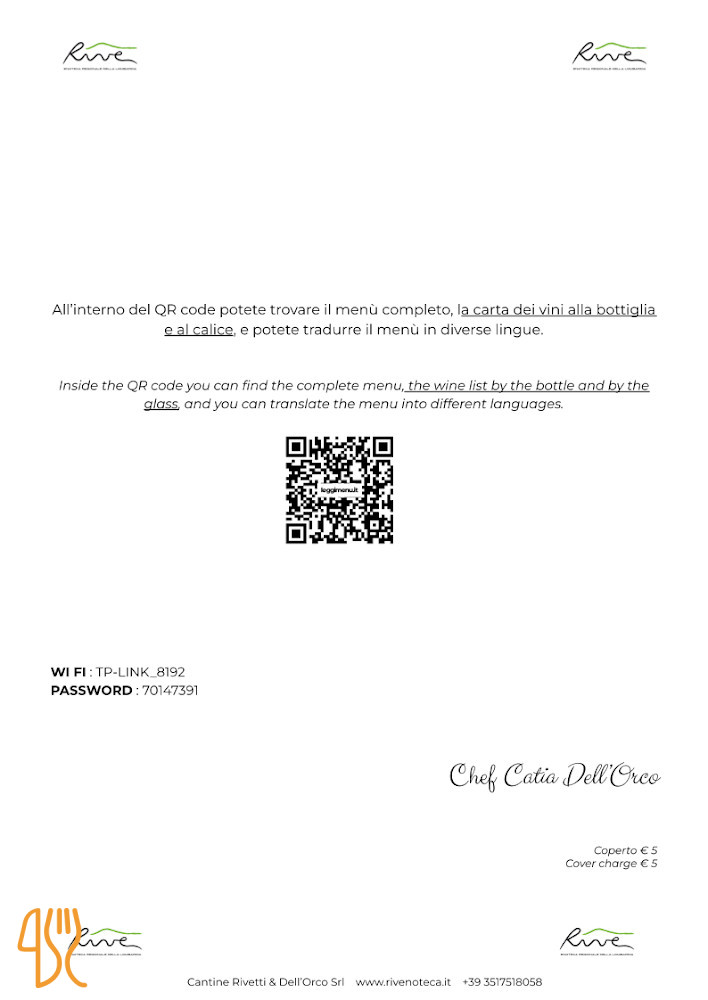 Rive Enoteca Carta