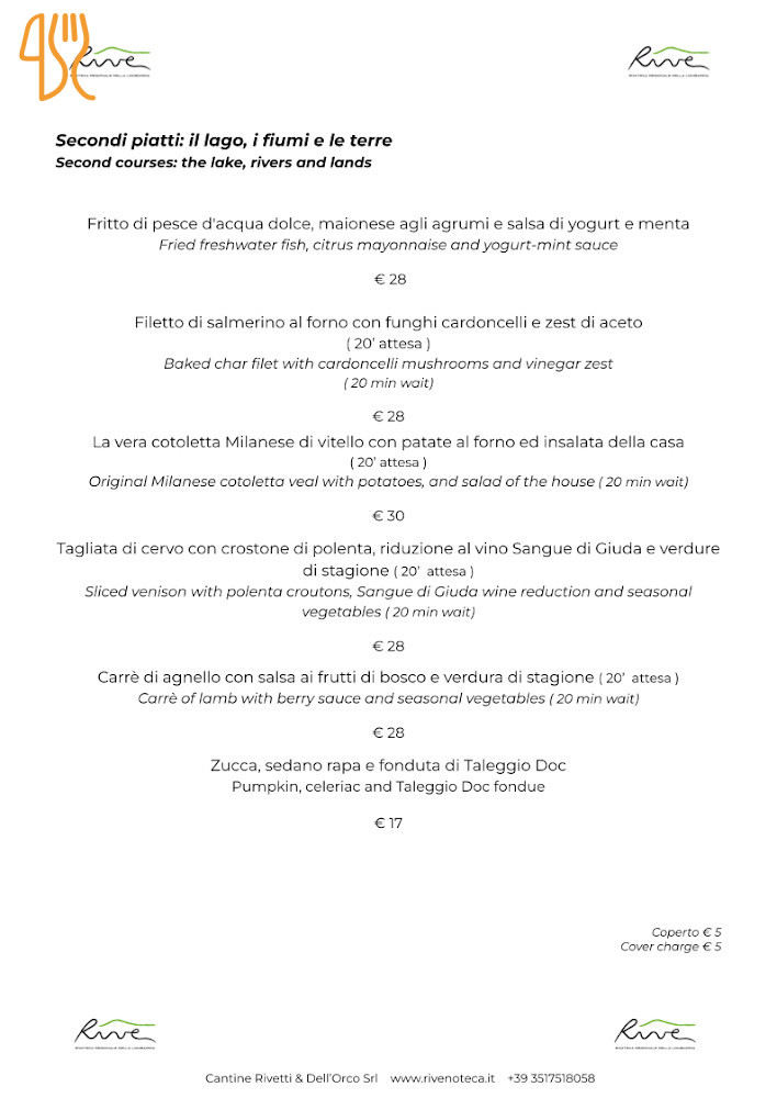 Rive Enoteca Carta