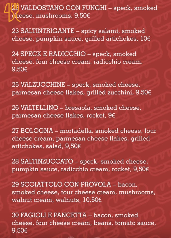 Saltimbocca News Carte