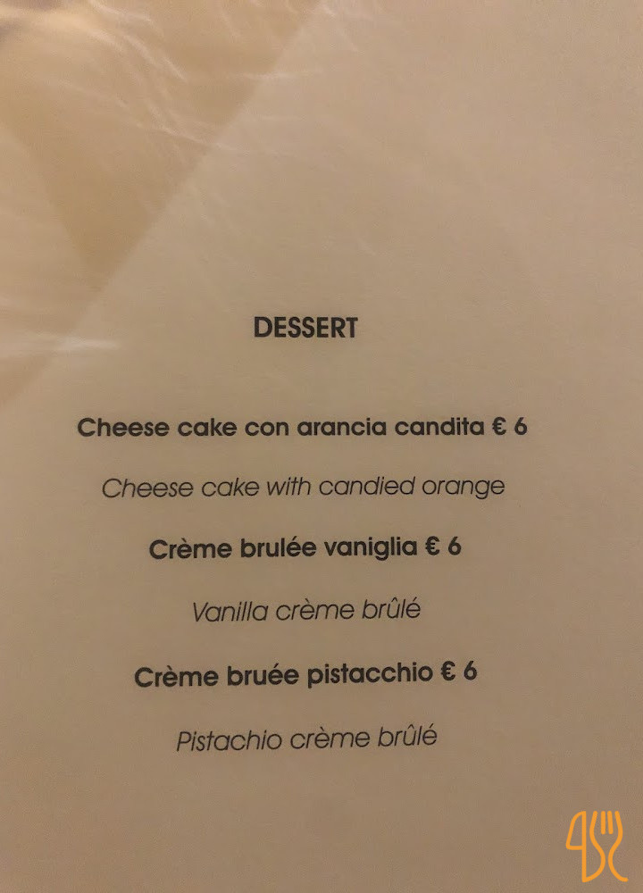 Mabel Il Da Bere Speisekarte