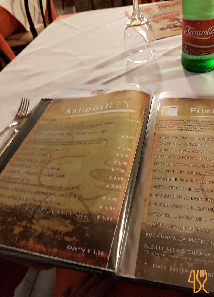 Da Teodoro (montefusco Unica Sede) Speisekarte