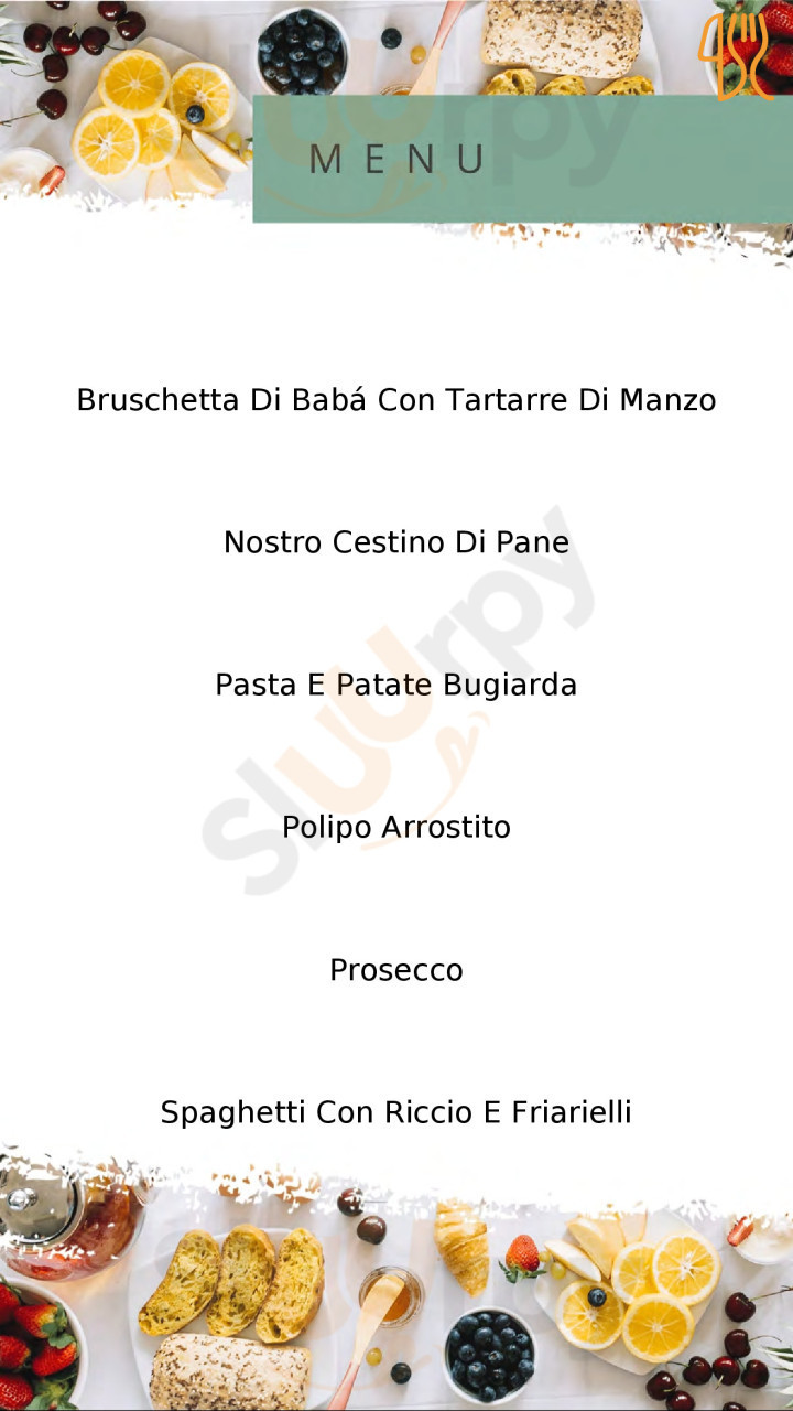 Hosteria Bugiarda Speisekarte