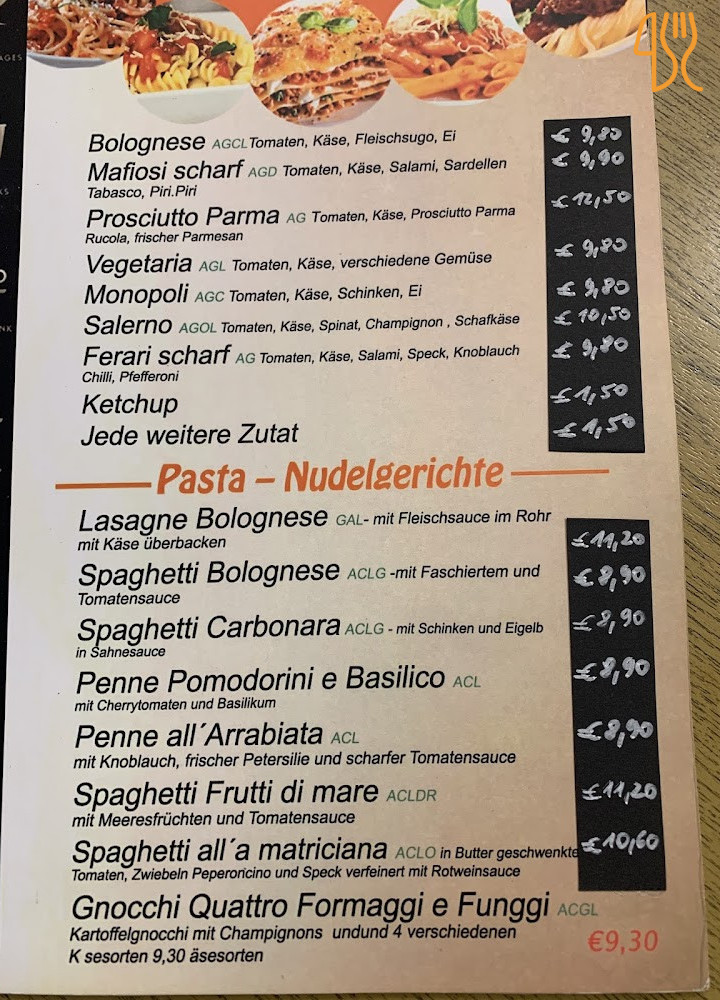 Da Ciccillo Speisekarte