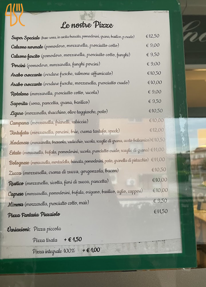 Il Rustico Speisekarte