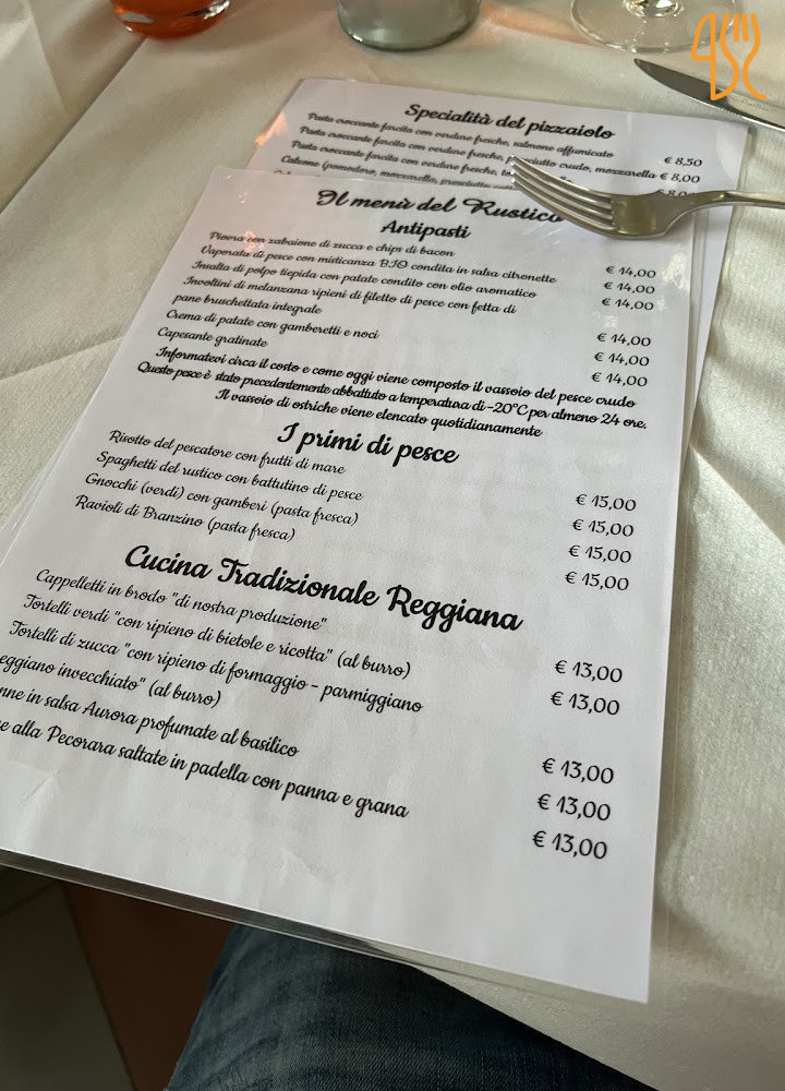 Il Rustico Speisekarte