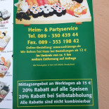 Kaos Speisekarte