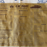 Ca' Nori Speisekarte