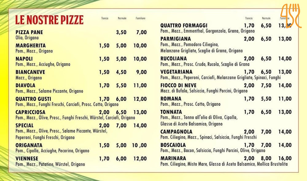 Jolly Pizza Carte