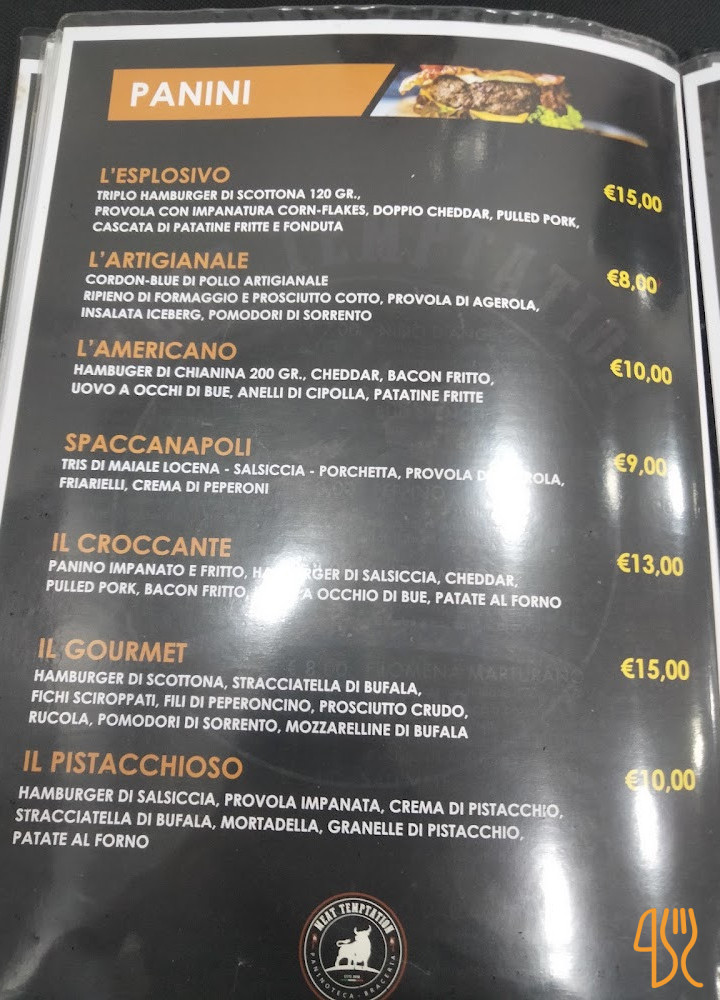 Meat Temptation Carte