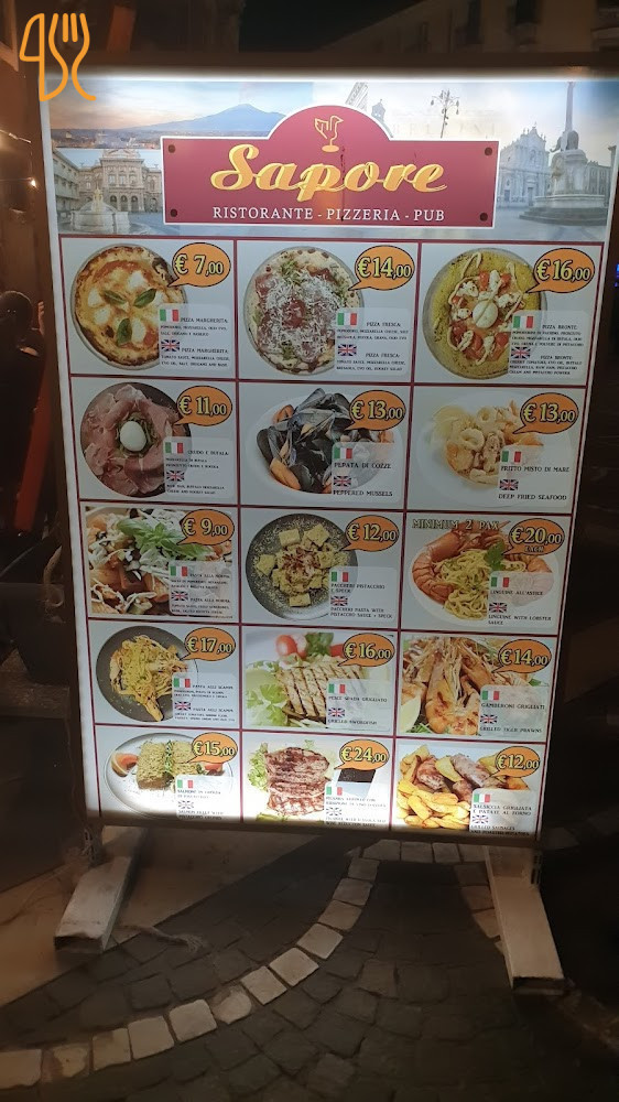 Sapore Speisekarte