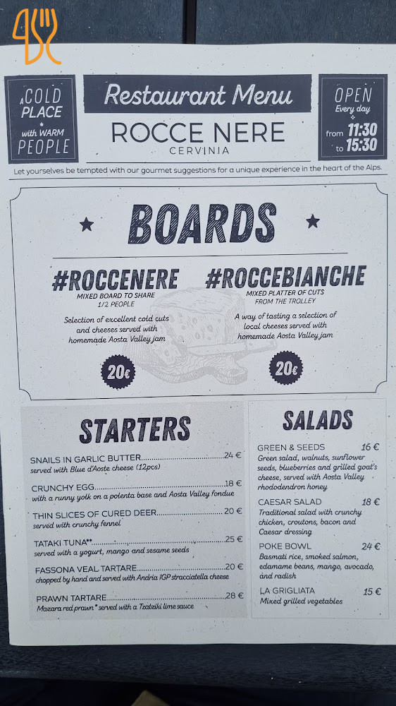 Rocce Nere Carte