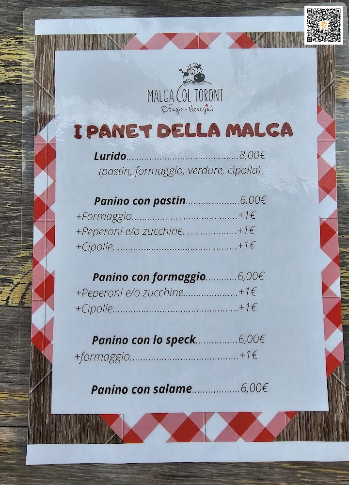 Malga Col Toront Carta
